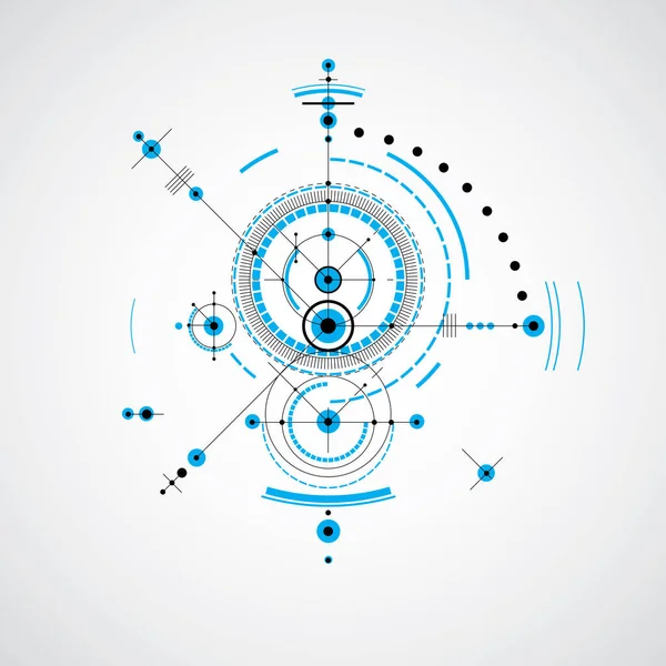 Telón de fondo de tecnología de ingeniería — Vector de stock