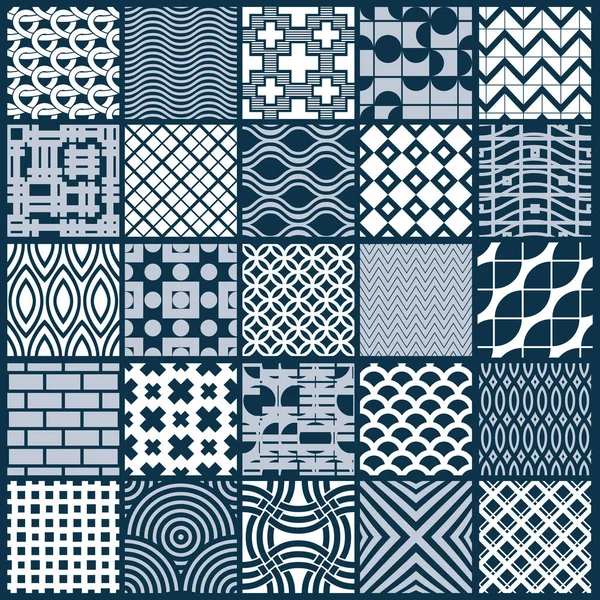 Conjunto de azulejos ornamentais gráficos — Vetor de Stock