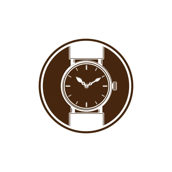Grafica semplice orologio da polso — Vettoriale Stock