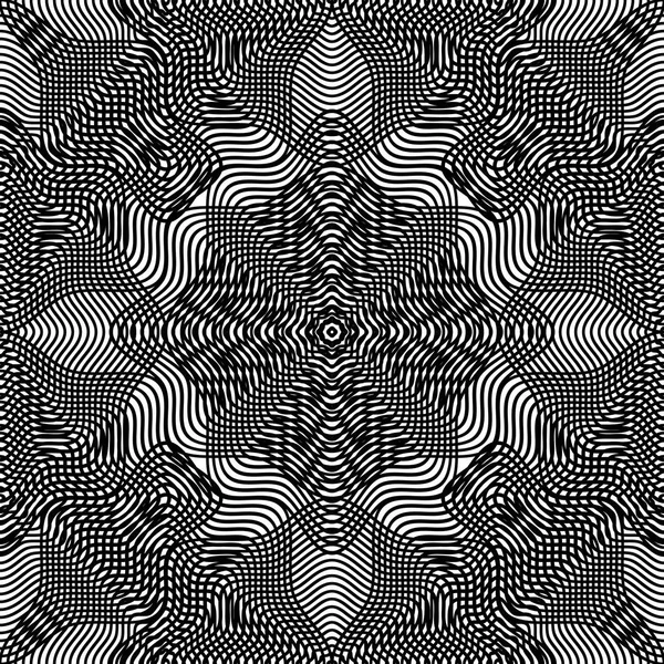 Monochroom abstracte achtergrond met overlappende cijfers — Stockvector