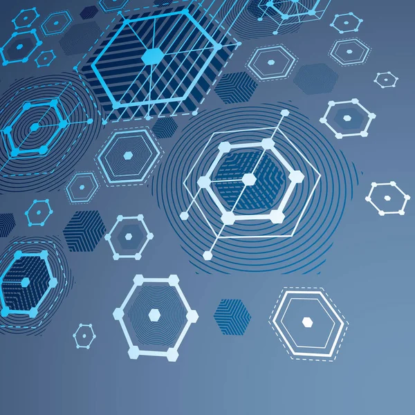 Modularer geometrischer Hintergrund — Stockvektor