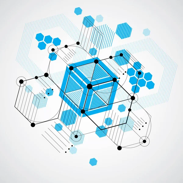 Modułowe tło geometrycznych — Wektor stockowy