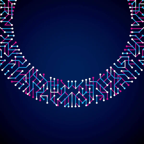 Devre levhasını fütüristik sibernetik doku — Stok Vektör