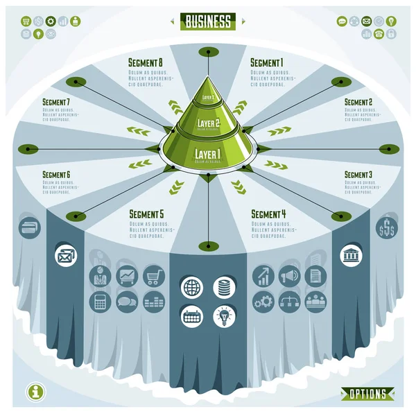 Vorlage für kreative Infografiken — Stockvektor