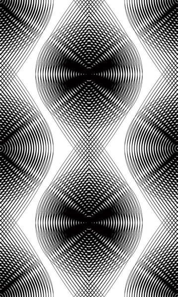 Monokrom abstrakt bakgrund med överlappande figurer — Stock vektor