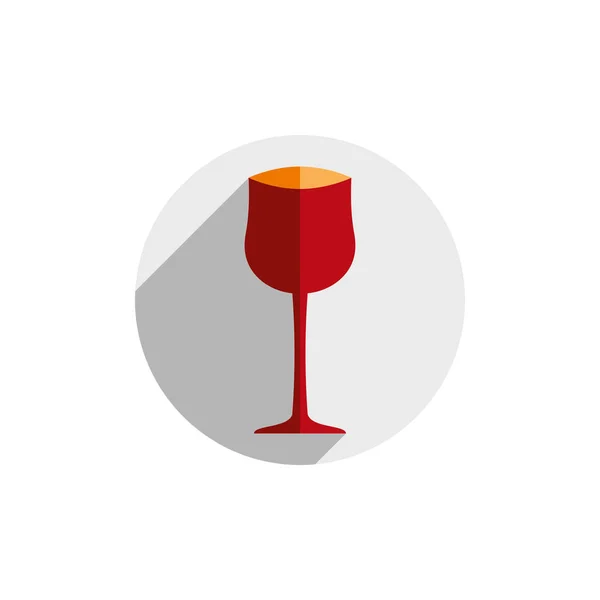 装飾的なスタイリッシュなワインのゴブレット — ストックベクタ