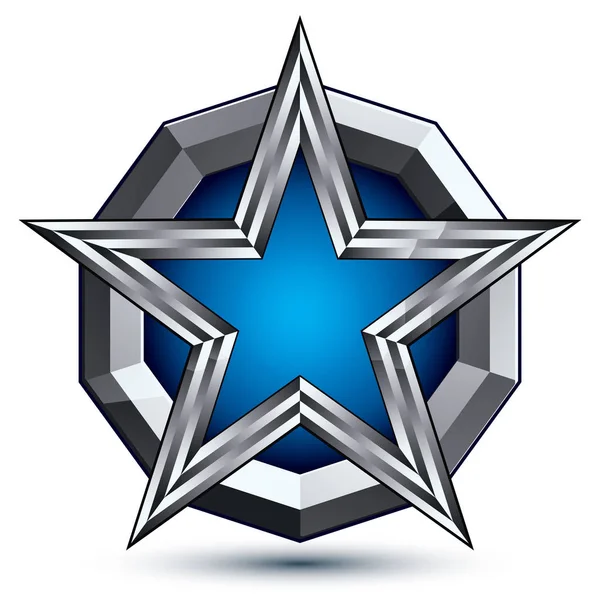 Icono de cinco estrellas puntiagudas — Vector de stock