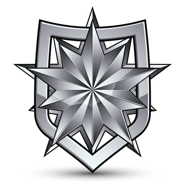 Ícone de cinco estrelas pontiagudas — Vetor de Stock