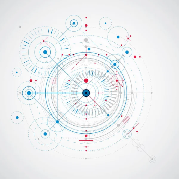 Telón de fondo de tecnología de ingeniería — Vector de stock