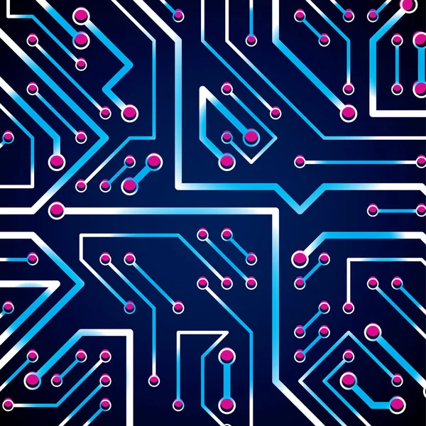 Background with circuit board elements — Stock Vector