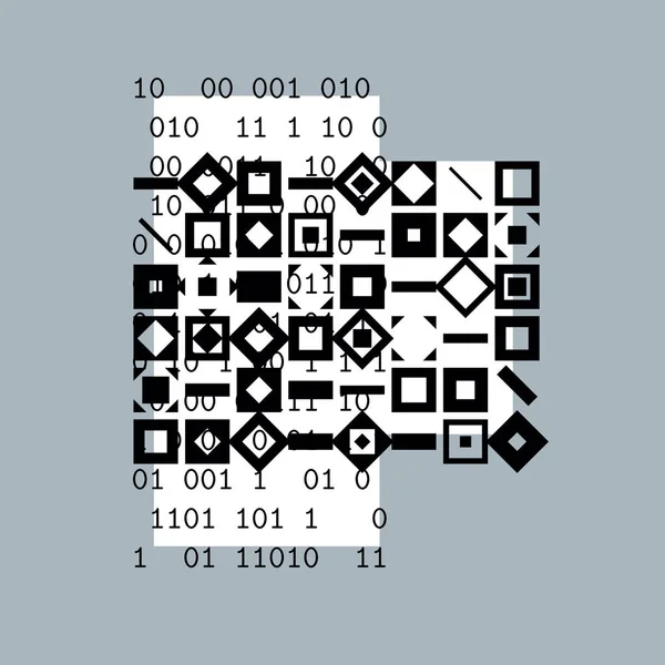 Grafische geometrische pictogram — Stockvector