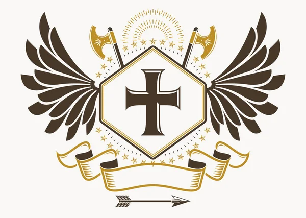 Emblème héraldique vintage — Image vectorielle