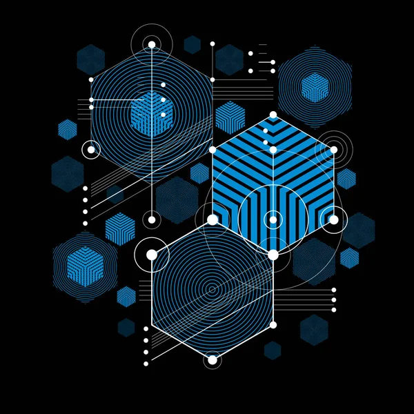 Fondo geométrico modular — Vector de stock