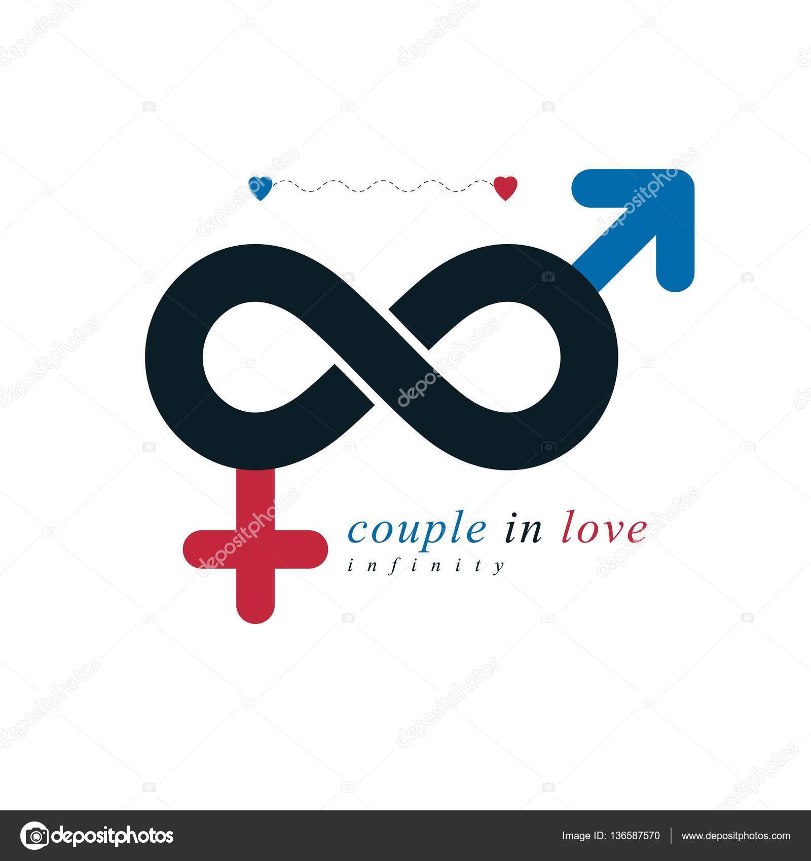 Concept D Amour Infini Image Vectorielle Par Ostapius C Illustration