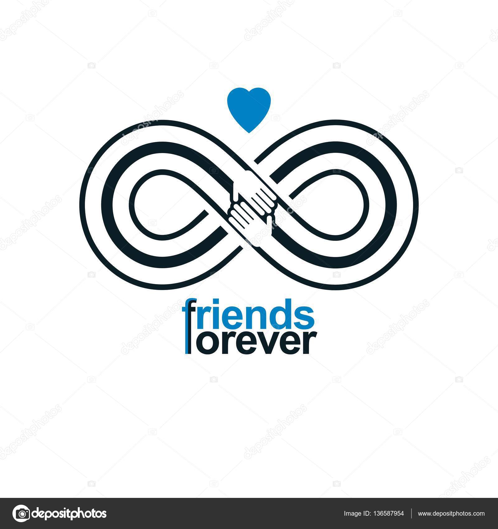 Friends forever sticker - Openclipart