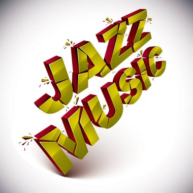 Boyutlu paramparça caz müzik kelime