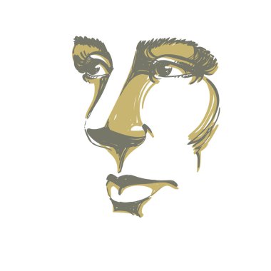 Kadının çizilmiş yüz el