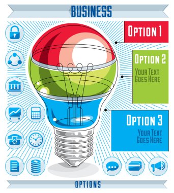 yaratıcı infographics kavramının simgesi