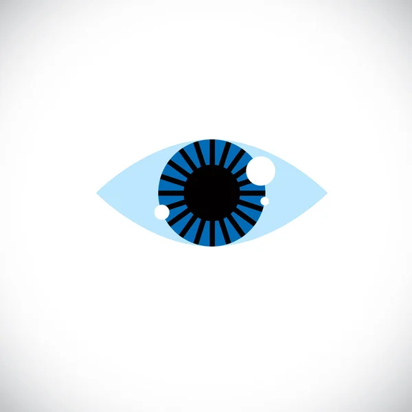 Arte ilustración moderna del ojo humano — Vector de stock