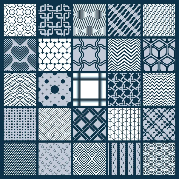 Colección de composiciones abstractas sin costura — Vector de stock