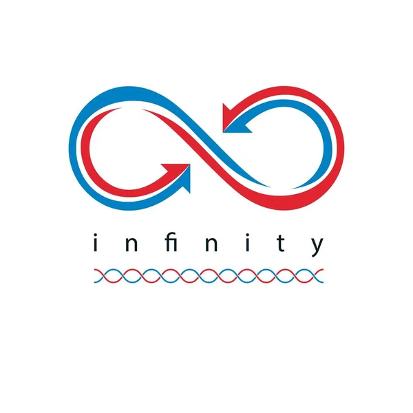 Infinity pętli pojęciowy logo — Wektor stockowy