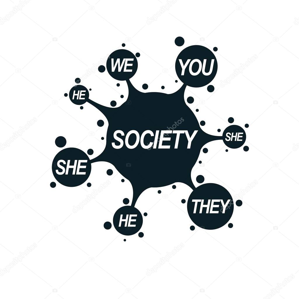 Social Relations conceptual logo