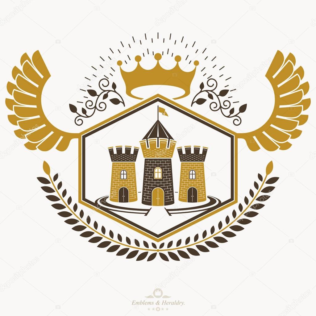 Vintage heraldry design template