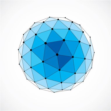 Boyutlu wireframe düşük Poli nesne