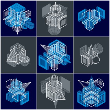 Soyut izometrik şekiller kümesi