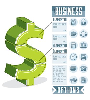 yaratıcı infographics kavramının simgesi