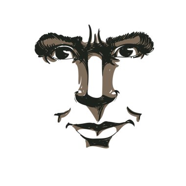 Kadının çizilmiş yüz el