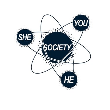 Sosyal ilişkiler kavramsal logosu