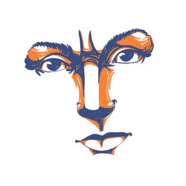 Kadının çizilmiş yüz el