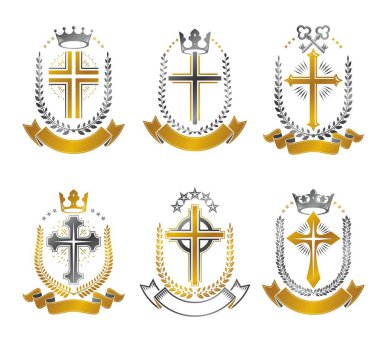 Kraliyet kron ile hanedan Amblemler kümesi
