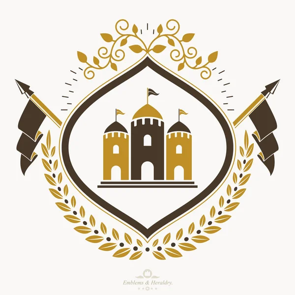 Emblema heráldico vintage — Vector de stock