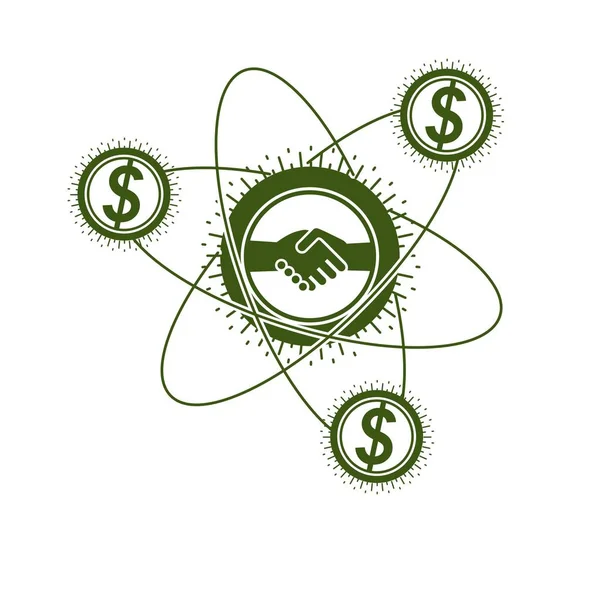 Logotipo conceitual do negócio — Vetor de Stock