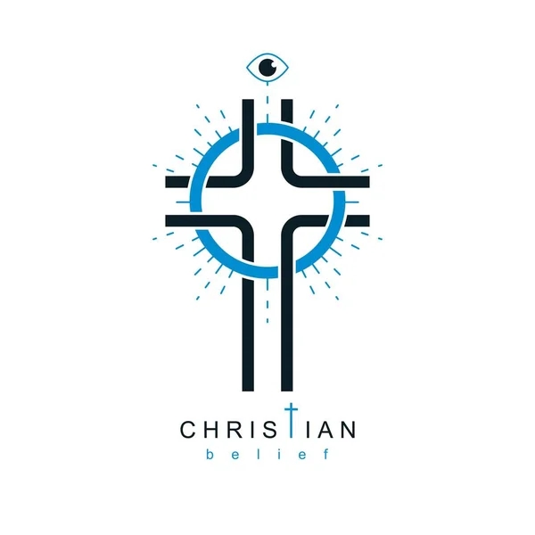Symbole de la Croix chrétienne — Image vectorielle