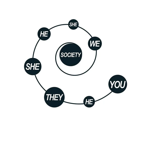 Social Relations conceptual logo
