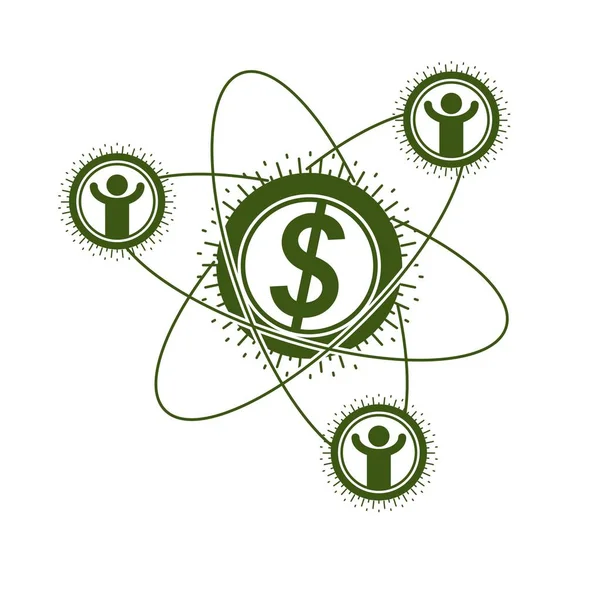 Logo conceptual de negocios — Archivo Imágenes Vectoriales