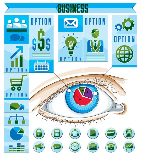 Ikone des kreativen Infografik-Konzepts — Stockvektor