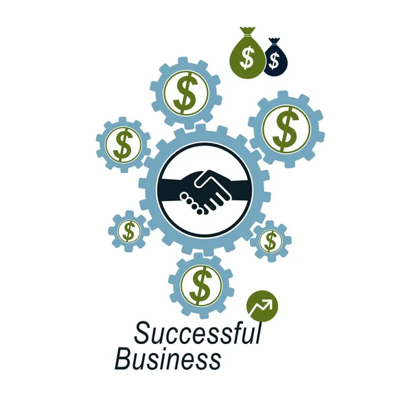 Üzleti fogalmi logó — Stock Vector