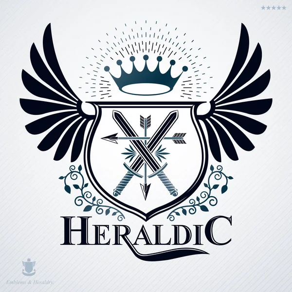 Emblema heráldico vintage — Vector de stock