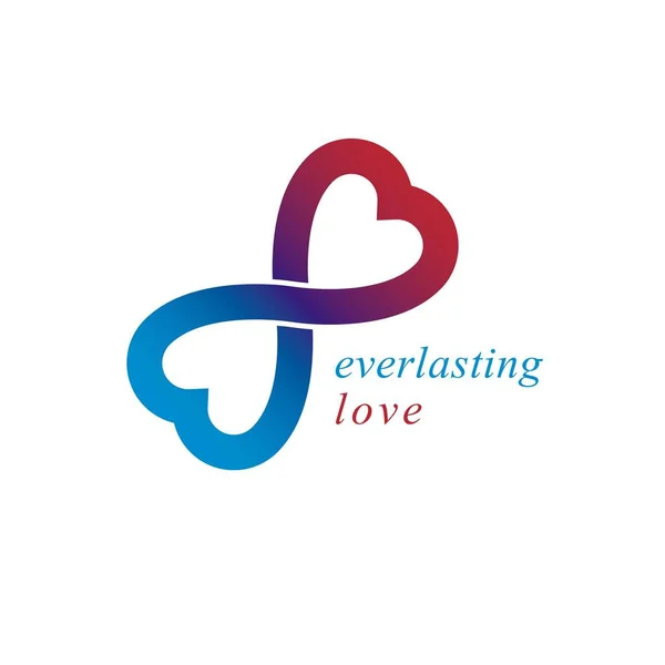 Love forever konzeptionelles Logo — Stockvektor