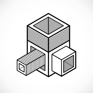 izometrik kafes şekiller ve resimler