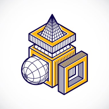 izometrik kafes şekiller ve resimler