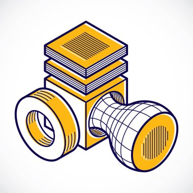 izometrik kafes şekiller ve resimler