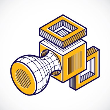 izometrik kafes şekiller ve resimler