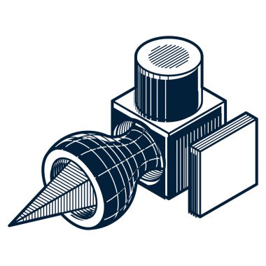 izometrik kafes şekiller ve resimler