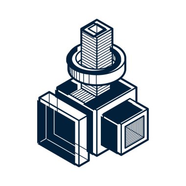 izometrik kafes şekiller ve resimler