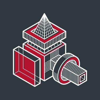 izometrik kafes şekiller ve resimler